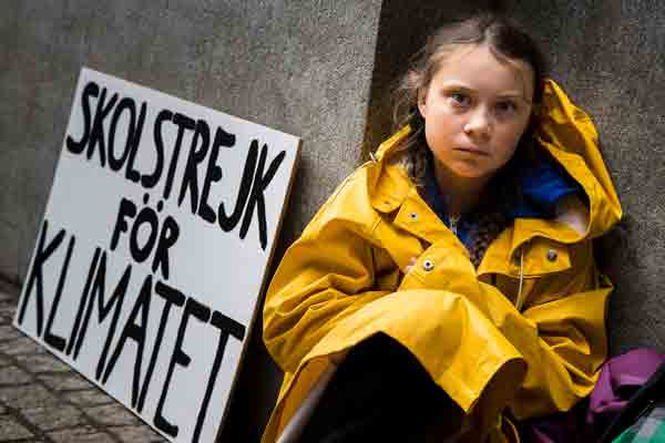 Portrait of Greta Thunberg
