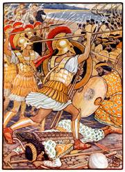 The Battle of Marathon saw the Persians repelled by the Athenians.