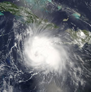 Hurricane Charley gained in ferocity mere hours before lashing Florida's coast.