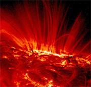 Sunspots eject plumes of gas hotter than a million degrees Celsius.