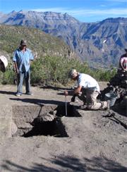 Research highs: an archaeological dig in the Andes showed up signs of early flour.