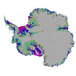 Antarctica: gaining weight in the middle, but losing more at the edges.