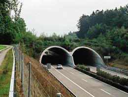 A wildlife overpass