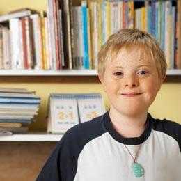 Boy with Down's syndrome