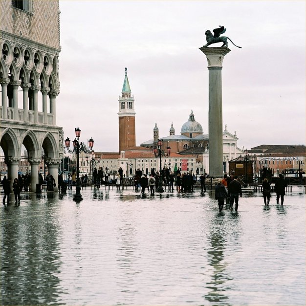 Venice is suffering from increased frequency of flooding ("Acqua Alta") due to sea-level rise.