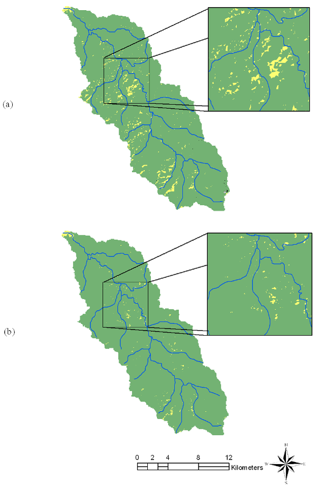 Increase in forested areas in the Rio Cuale Watershed, Jalisco, Mexico