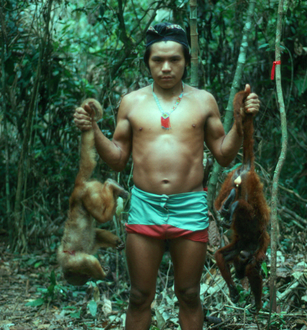 An example of bushmeat hunting in the Brazilian Amazon.