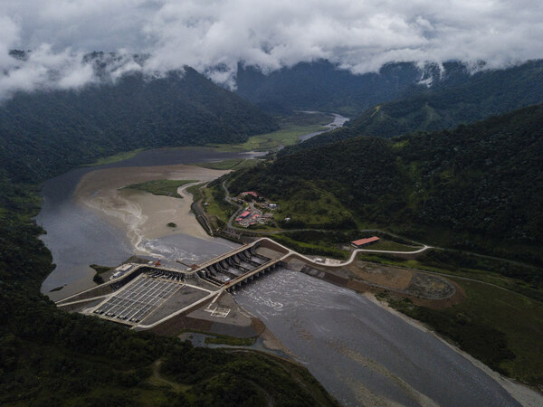 The Coca Codo Sinclair hydroelectric dam in Ecuador.