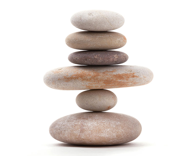 Column of balancing stones