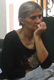 Valya Chervenyashka, one of five Bulgarian nurses on death row in Libya, in Tripoli's Jdeida prison, May 9, 2005.
