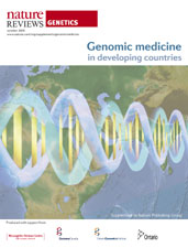 Front cover of Nature Reviews Genetics